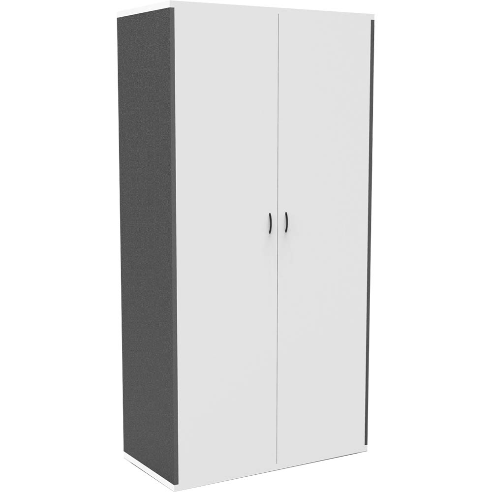 Image for RAPID WORKER CUPBOARD LOCKABLE 1800 X 900 X 450MM WHITE/IRONSTONE from Chris Humphrey Office National