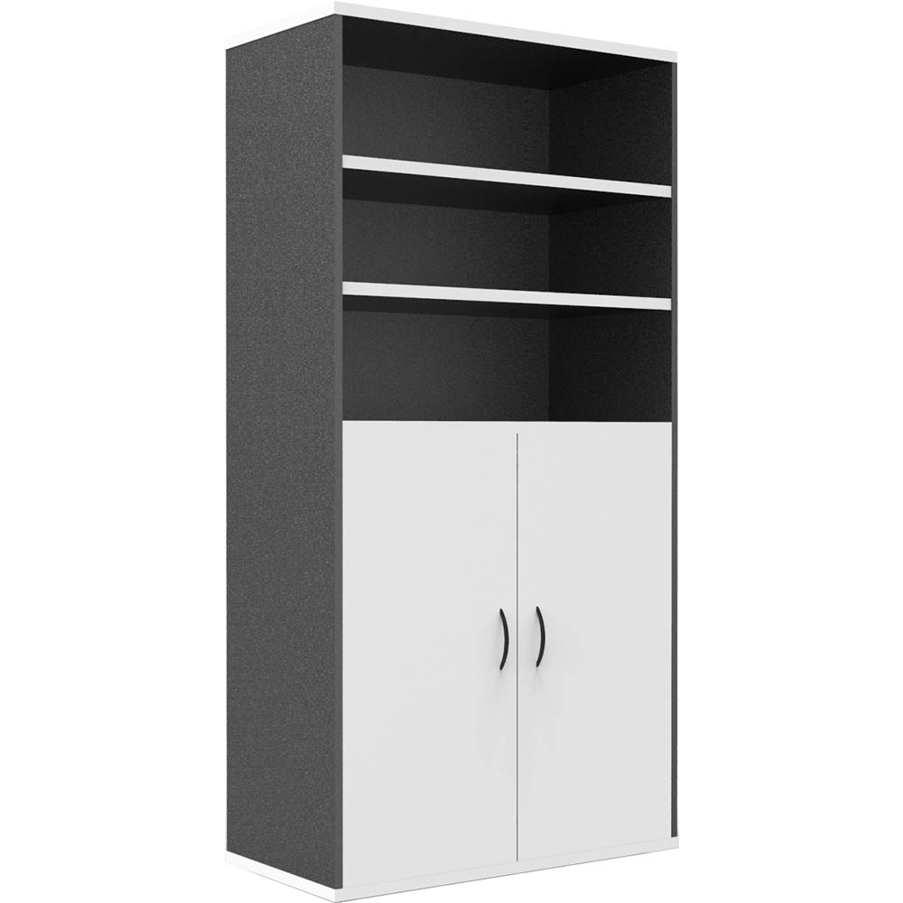 Image for RAPID WORKER WALL UNIT LOCKABLE 1800 X 900 X 450MM WHITE/IRONSTONE from Angletons Office National