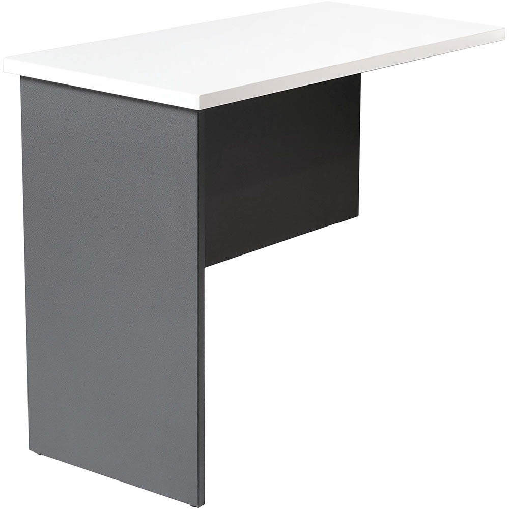 Image for RAPID WORKER CWR12 WORKSTATION DESK RETURN 1200 X 600MM WHITE/IRONSTONE from Ezi Office National Tweed