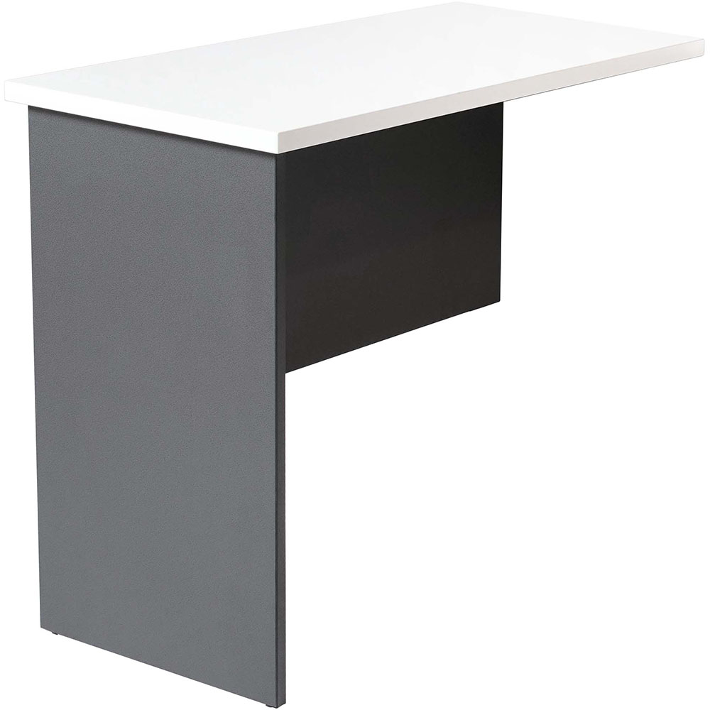 Image for RAPID WORKER CWR9 WORKSTATION DESK RETURN 900 X 600MM WHITE/IRONSTONE from Office National Sydney Stationery