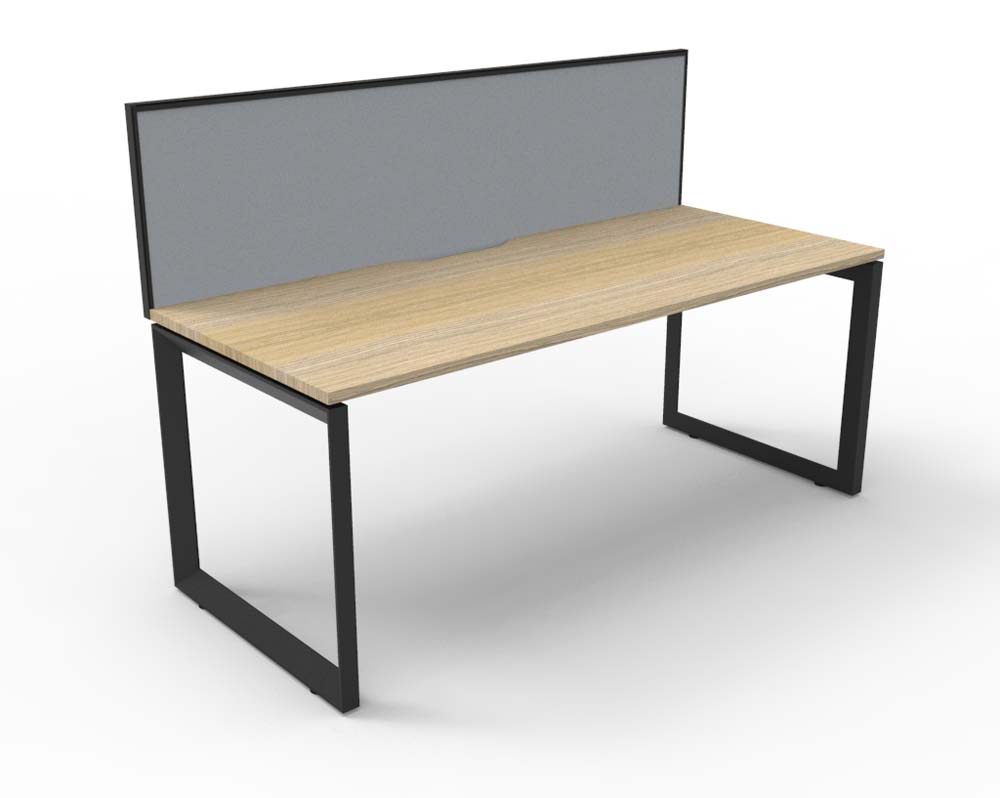 Image for RAPID INFINITY DELUXE 1 PERSON LOOP LEG SINGLE SIDED WORKSTATION WITH SCREEN from PaperChase Office National