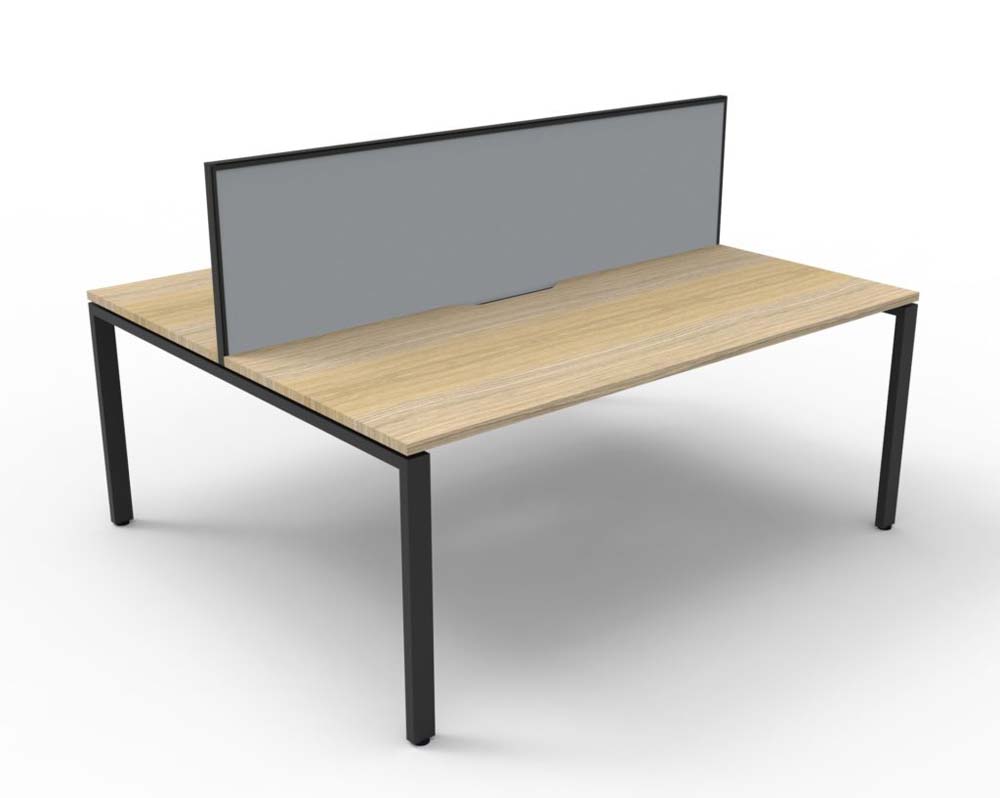 Image for RAPID INFINITY DELUXE 2 PERSON PROFILE LEG DOUBLE SIDED WORKSTATION WITH SCREEN from Office National Barossa
