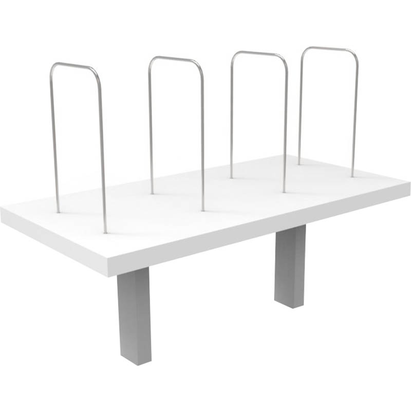 Image for RAPID INFINITY DELUXE DESK MOUNTED SHELF 600 X 300 X 450MM NATURAL WHITE from PaperChase Office National