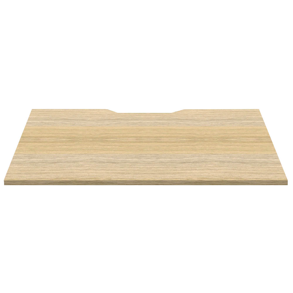 Image for RAPIDLINE SCREEN SCALLOPED DESK TOP 1200 X 750 NATURAL OAK from PaperChase Office National