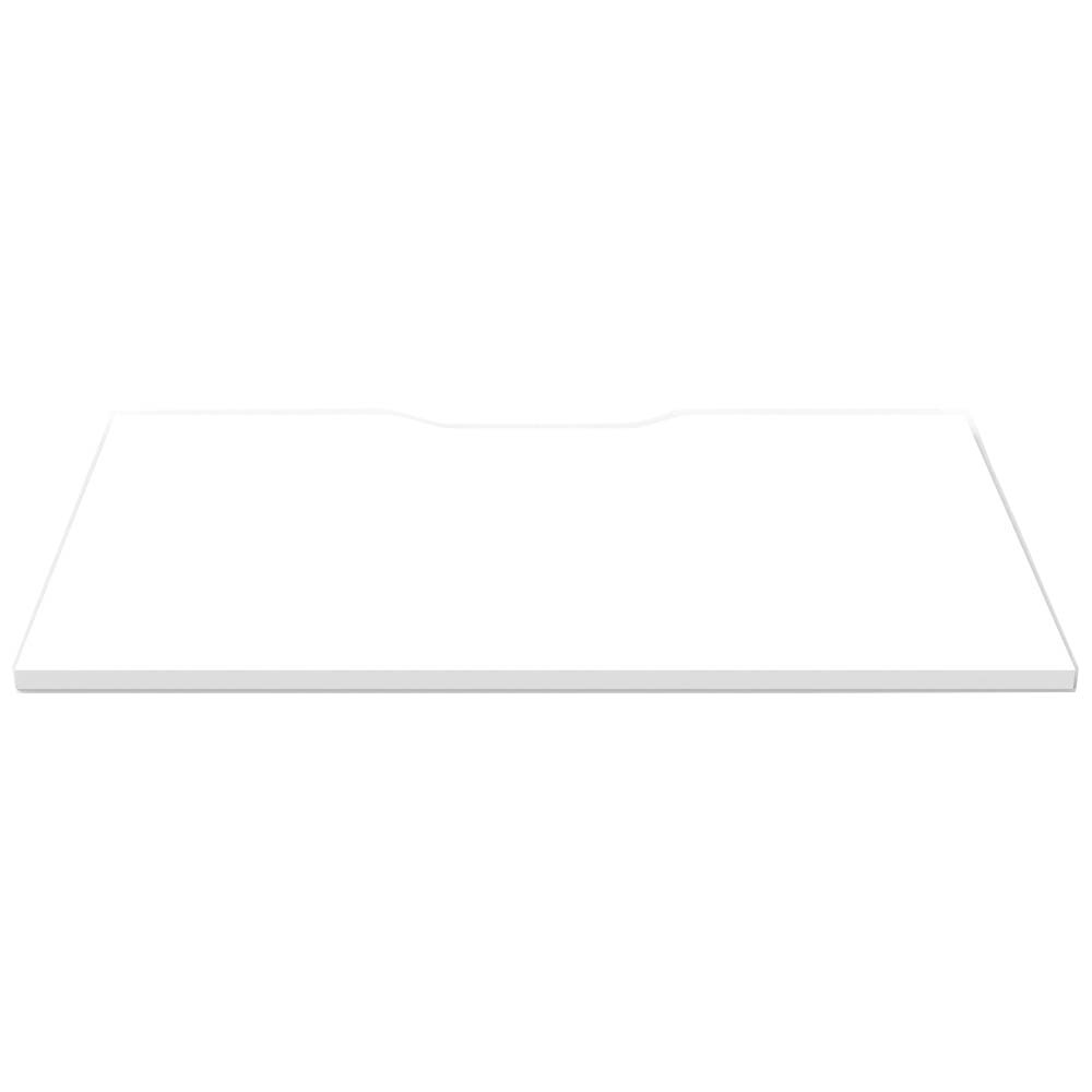 Image for RAPIDLINE SCREEN SCALLOPED DESK TOP 1200 X 750 NATURAL WHITE from Office National Sydney Stationery