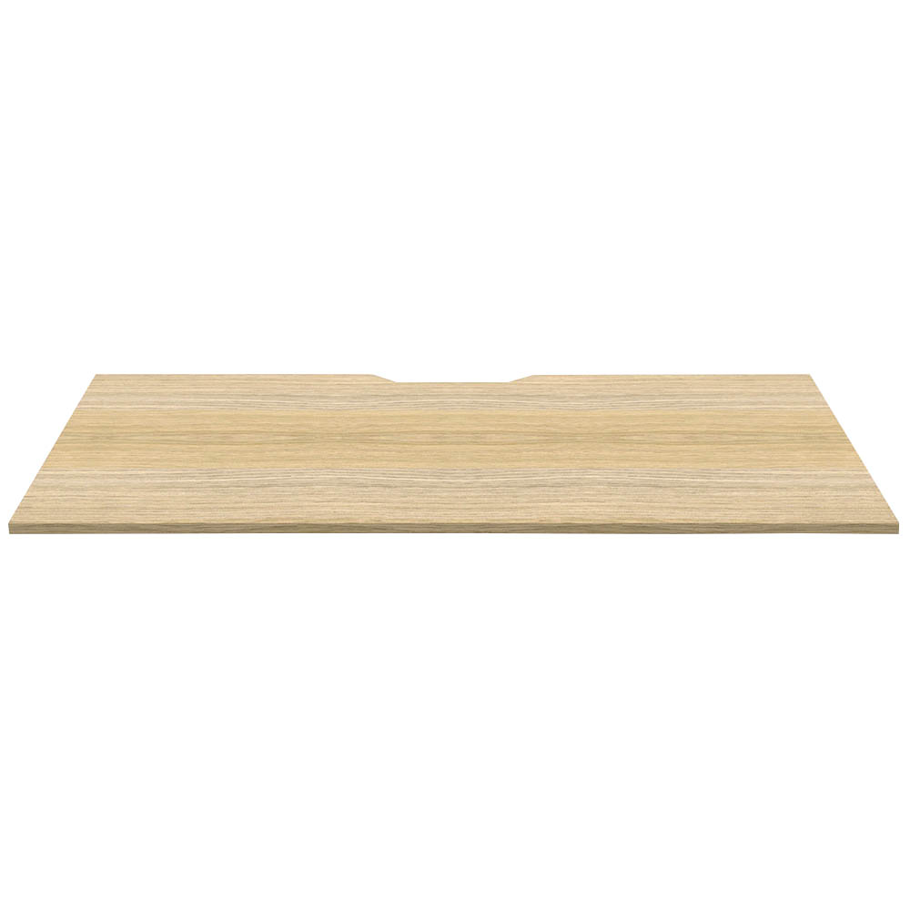 Image for RAPIDLINE SCREEN SCALLOPED DESK TOP 1800 X 750 NATURAL OAK from Discount Office National