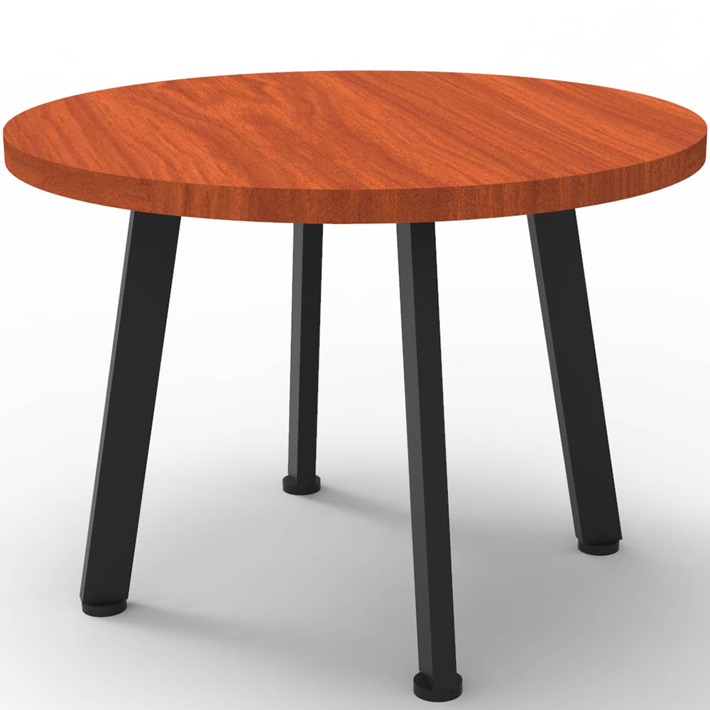 Image for RAPIDLINE ETERNITY COFFEE TABLE 600MM DIA CHERRY/BLACK from Angletons Office National