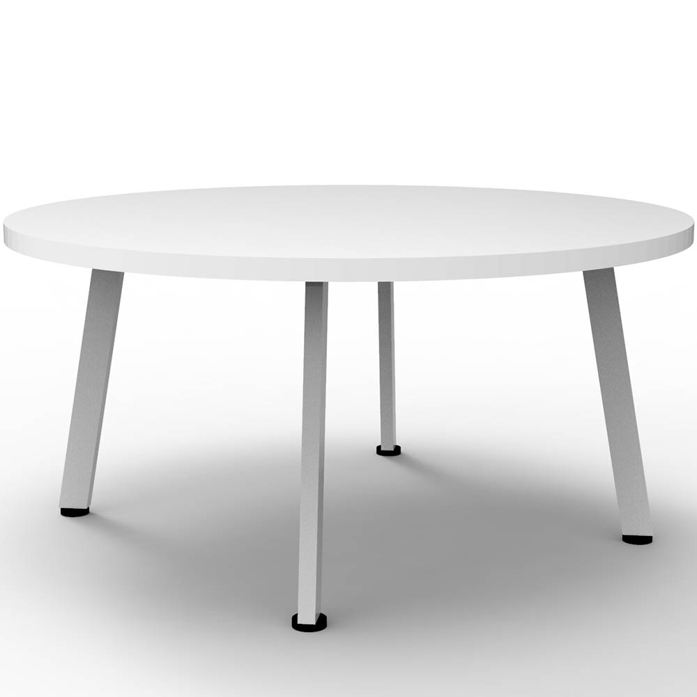 Image for RAPIDLINE ETERNITY COFFEE TABLE 900MM DIA NATURAL WHITE/WHITE SATIN from Office National Limestone Coast