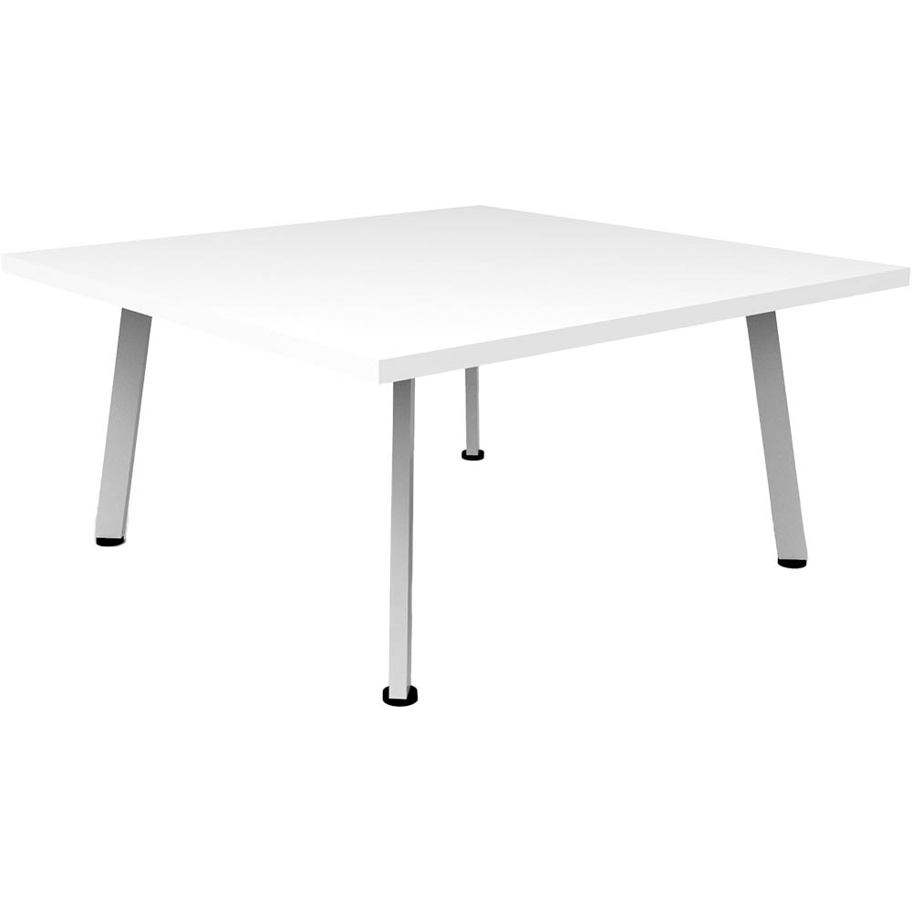 Image for RAPIDLINE ETERNITY COFFEE TABLE 900 X 900MM NATURAL WHITE/WHITE SATIN from OFFICE NATIONAL CANNING VALE