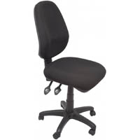 rapidline eg100ch ergonomic typist chair high back seat/back tilt black