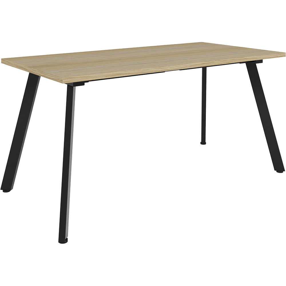 Image for RAPIDLINE ETERNITY MEETING TABLE 1500 X 750MM NATURAL OAK/BLACK from Discount Office National