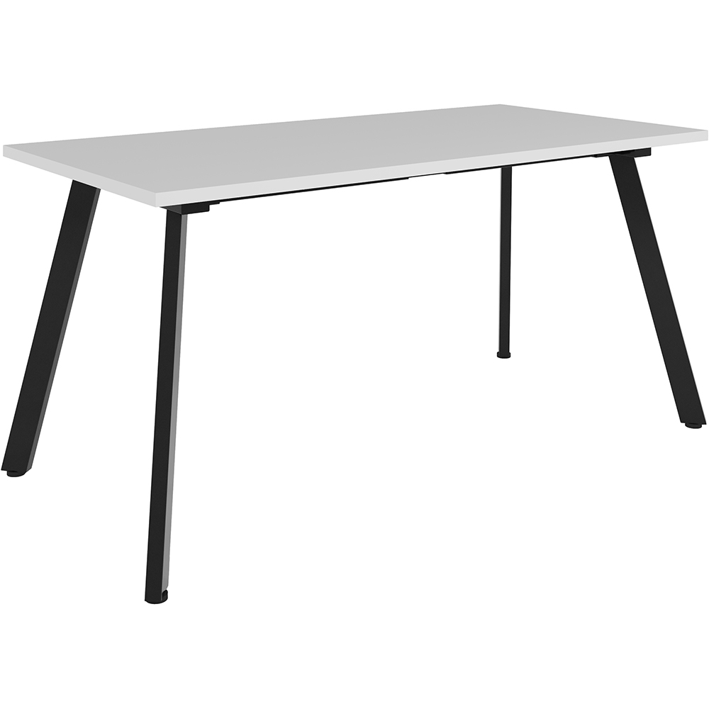 Image for RAPIDLINE ETERNITY MEETING TABLE 1500 X 750MM NATURAL WHITE/BLACK from Angletons Office National