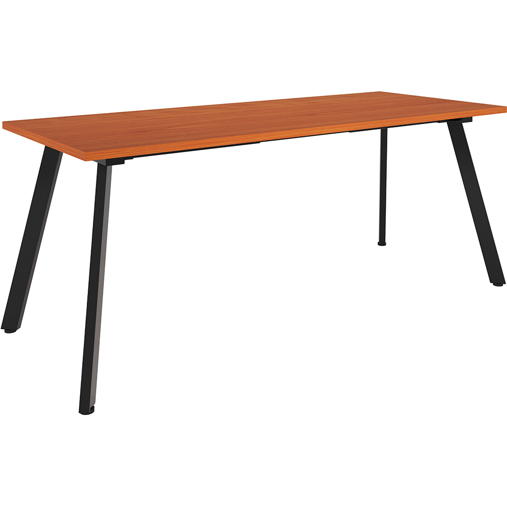 Image for RAPIDLINE ETERNITY MEETING TABLE 1800 X 750MM CHERRY/BLACK from PaperChase Office National