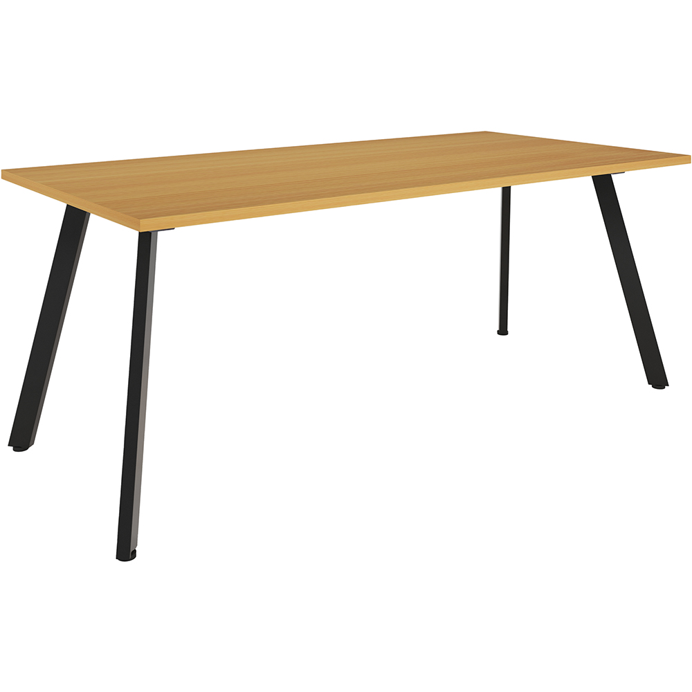 Image for RAPIDLINE ETERNITY MEETING TABLE 1800 X 900MM BEECH/BLACK from Angletons Office National