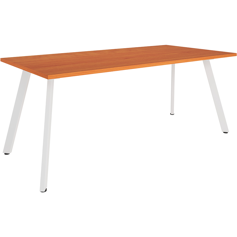 Image for RAPIDLINE ETERNITY MEETING TABLE 1800 X 900MM CHERRY/WHITE from PaperChase Office National