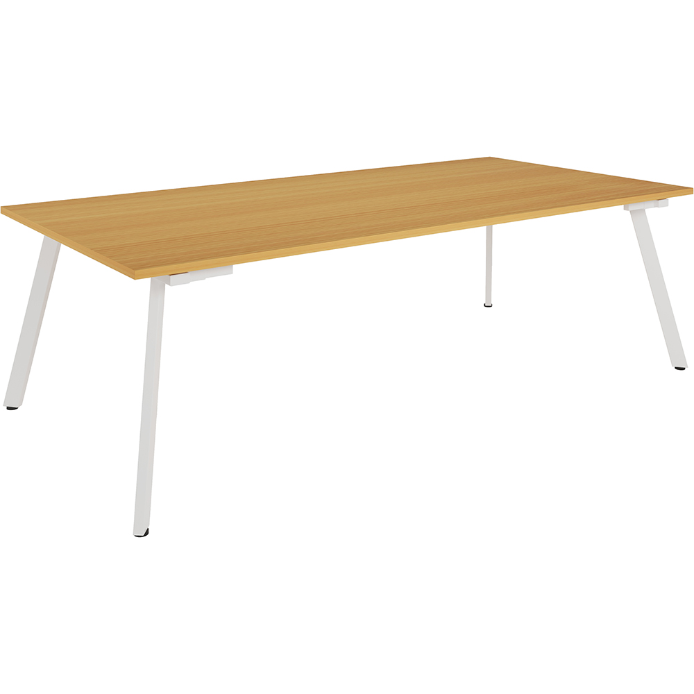 Image for RAPIDLINE ETERNITY MEETING TABLE 2400 X 1200MM BEECH/WHITE from Complete Stationery Office National (Devonport & Burnie)