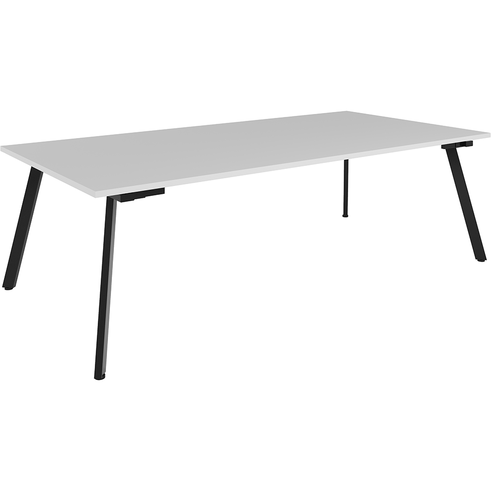 Image for RAPIDLINE ETERNITY MEETING TABLE 2400 X 1200MM NATURAL WHITE/BLACK from Angletons Office National