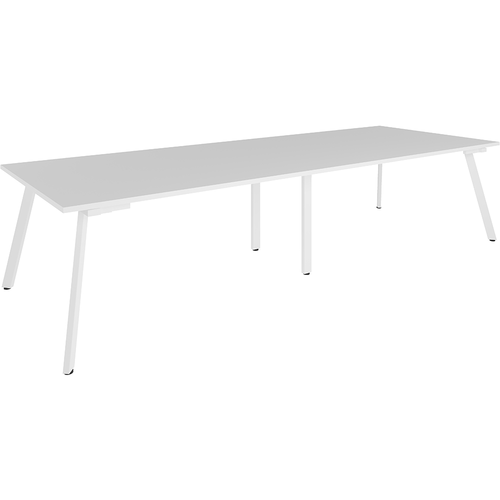 Image for RAPIDLINE ETERNITY MEETING TABLE 3200 X 1200MM NATURAL WHITE/WHITE from Complete Stationery Office National (Devonport & Burnie)