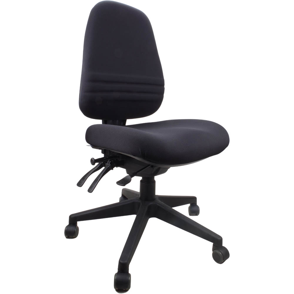 Image for RAPIDLINE ENDEAVOUR PRO ERGONOMIC CHAIR HIGH BACK BLACK from Office National Sydney Stationery