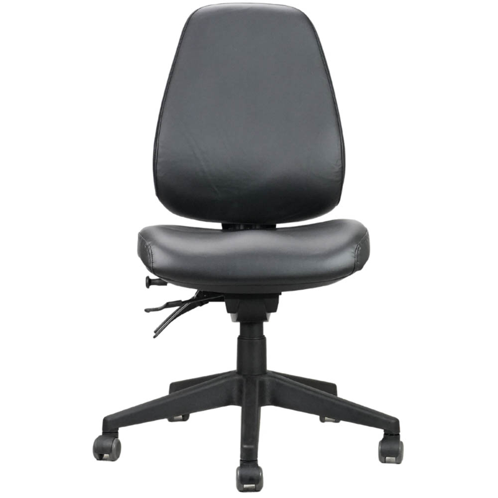 Image for RAPIDLINE ENDEAVOUR PRO CHAIR HIGH BACK PU BLACK from Office National Sydney Stationery