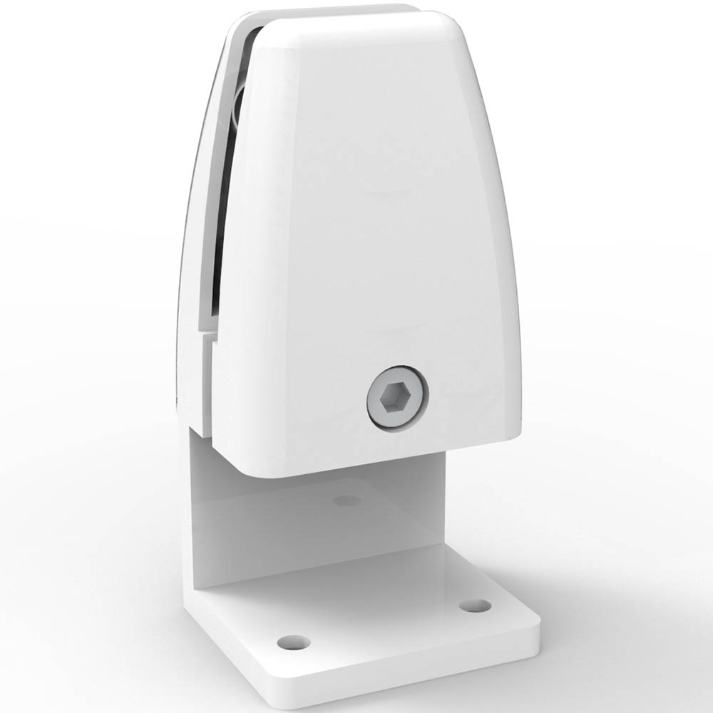 Image for RAPIDLINE ECO PANEL DESK SCREEN SIDE MOUNTED CLAMP WHITE PACK 2 from Chris Humphrey Office National
