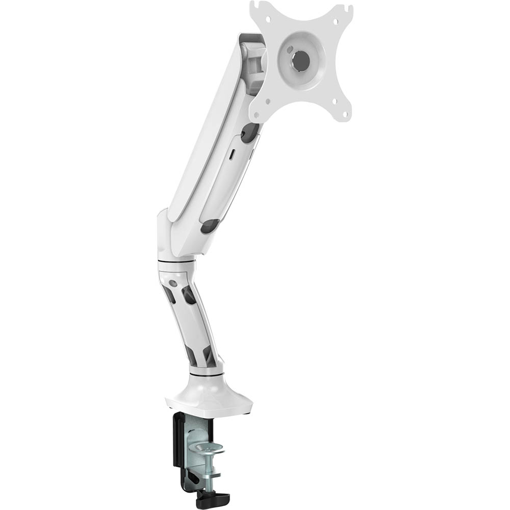 Image for RAPIDLINE EXECUTIVE GAS SPRING SINGLE MONITOR ARM WHITE from Two Bays Office National