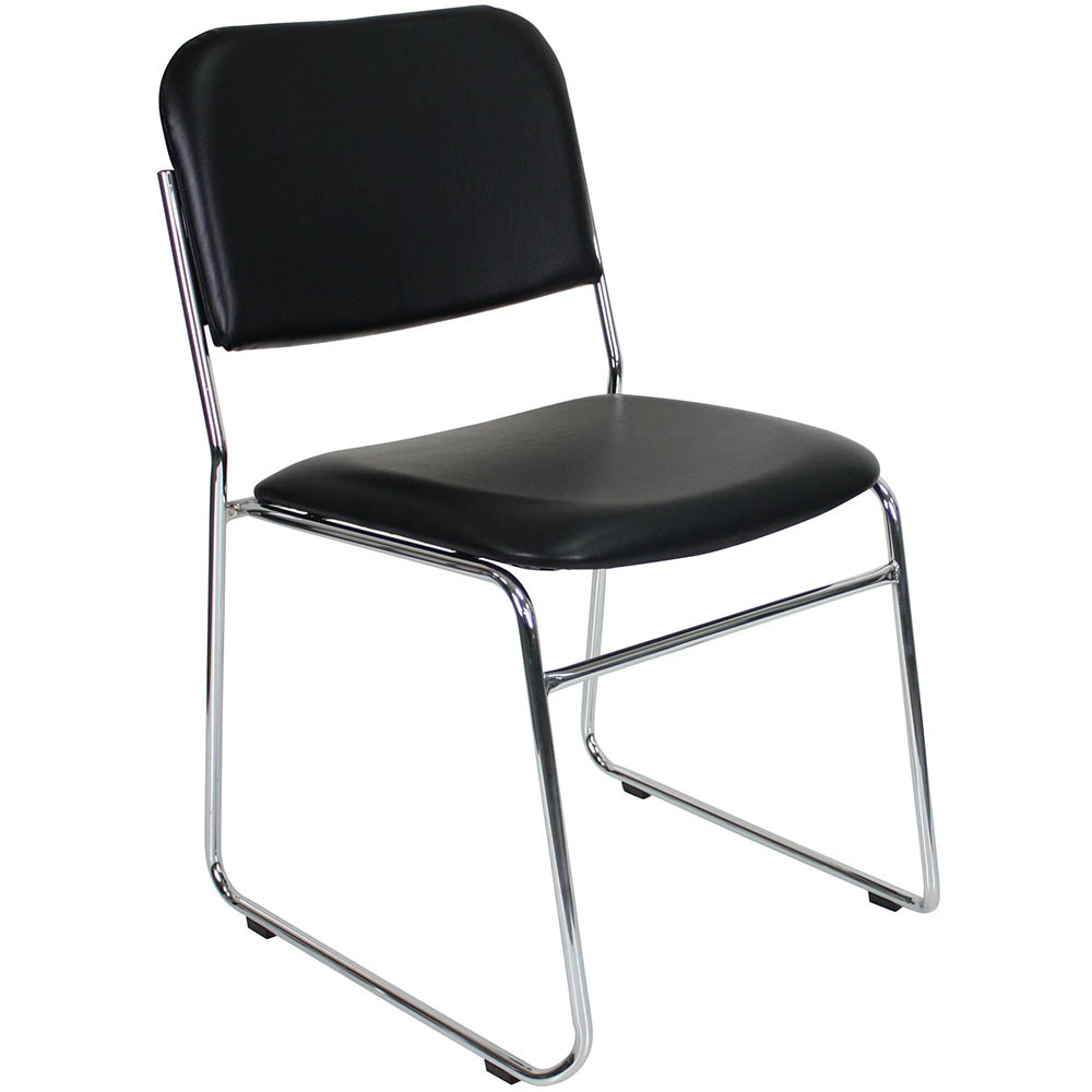 Image for RAPIDLINE EVO VISITOR CHAIR PU BLACK from Office National Sydney Stationery
