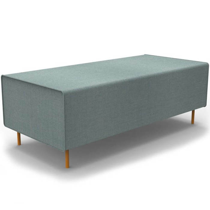 Image for RAPIDLINE FLEXI LOUNGE RETURN SEAT MODULE 1245 X 585 X 430MM LIGHT BLUE from Aztec Office National
