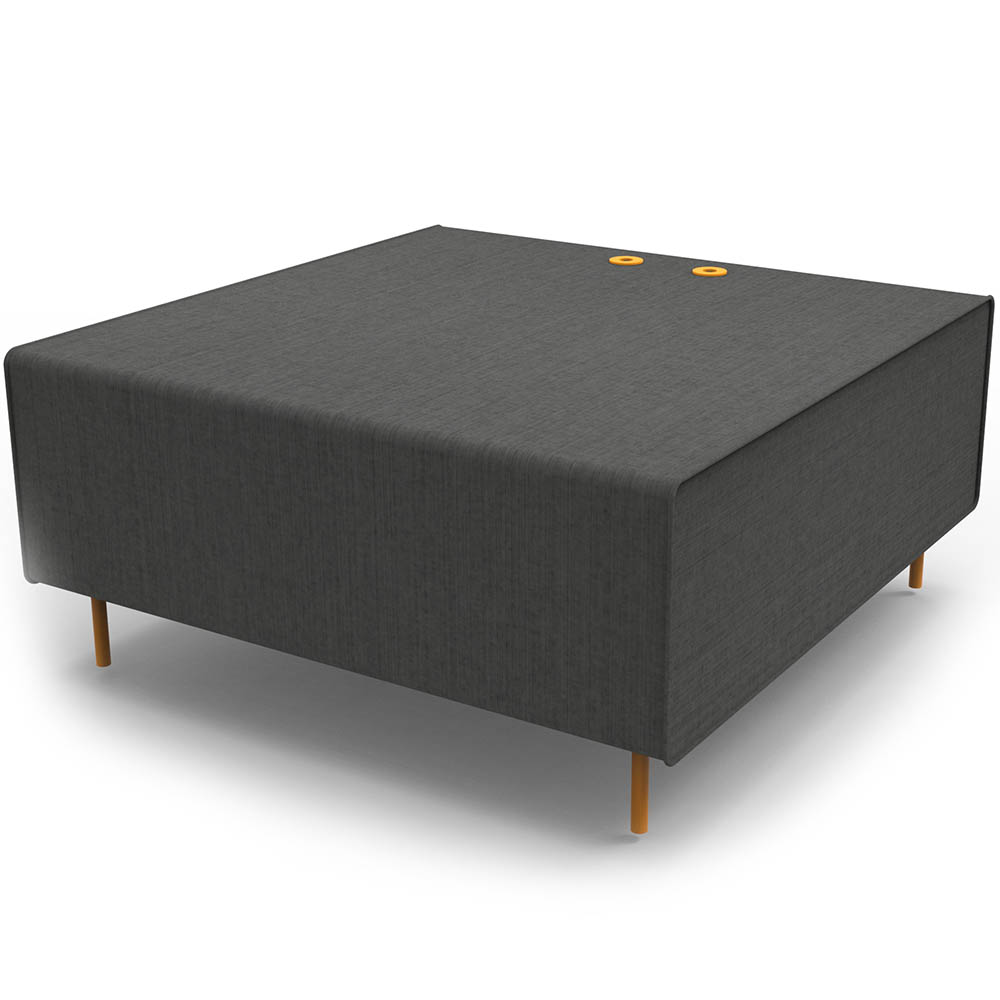 Image for RAPIDLINE FLEXI LOUNGE SINGLE SEAT MODULE 925 X 940 X 430MM CHARCOAL ASH from Aztec Office National