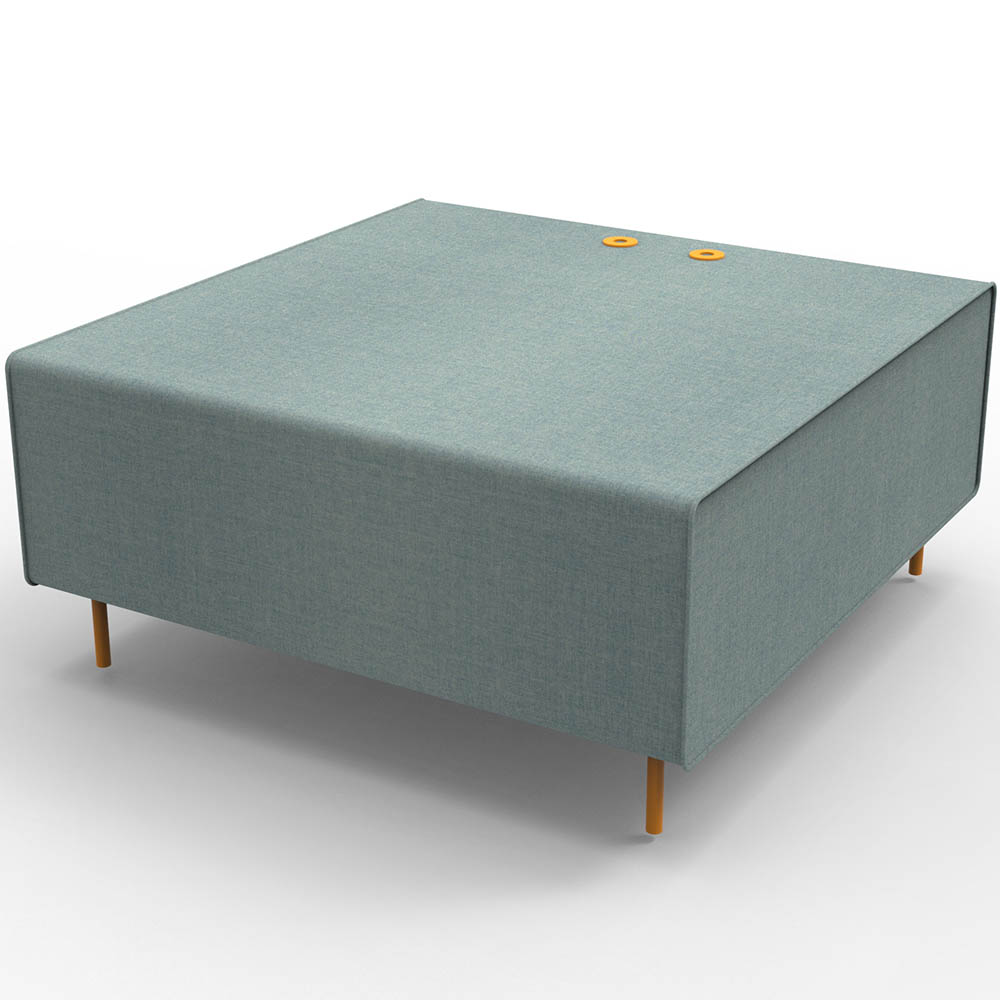 Image for RAPIDLINE FLEXI LOUNGE SINGLE SEAT MODULE 925 X 940 X 430MM LIGHT BLUE from PaperChase Office National