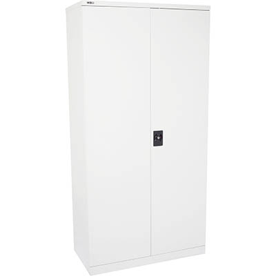 Image for RAPIDLINE GO SWING DOOR CUPBOARD 3 SHELVES 910 X 450 X 1830MM WHITE SATIN from Emerald Office Supplies Office National