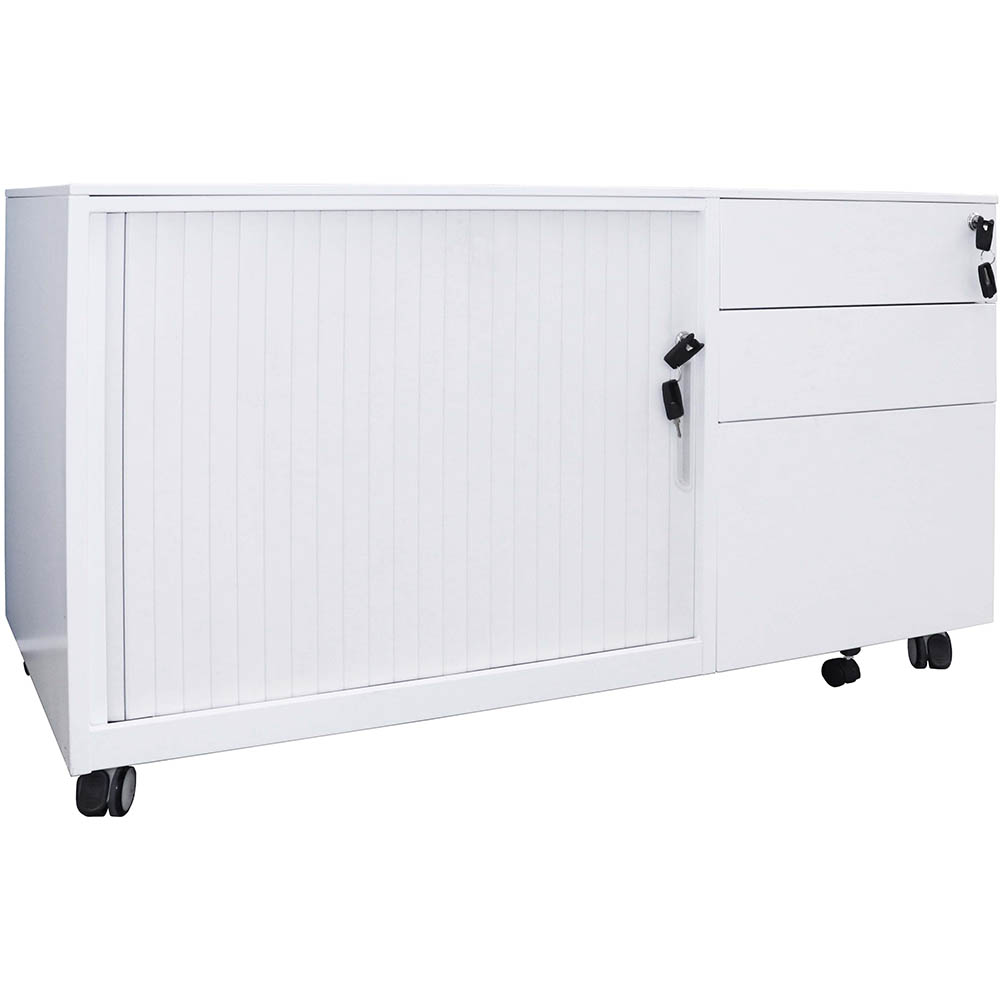 Image for RAPIDLINE TAMBOUR DOOR CADDY LEFT HAND WHITE from Surry Office National