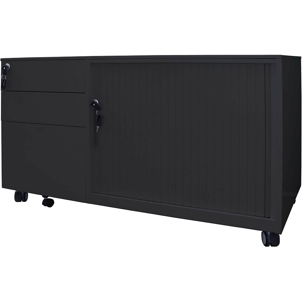 Image for RAPIDLINE TAMBOUR DOOR CADDY RIGH HAND BLACK from Office National Hobart