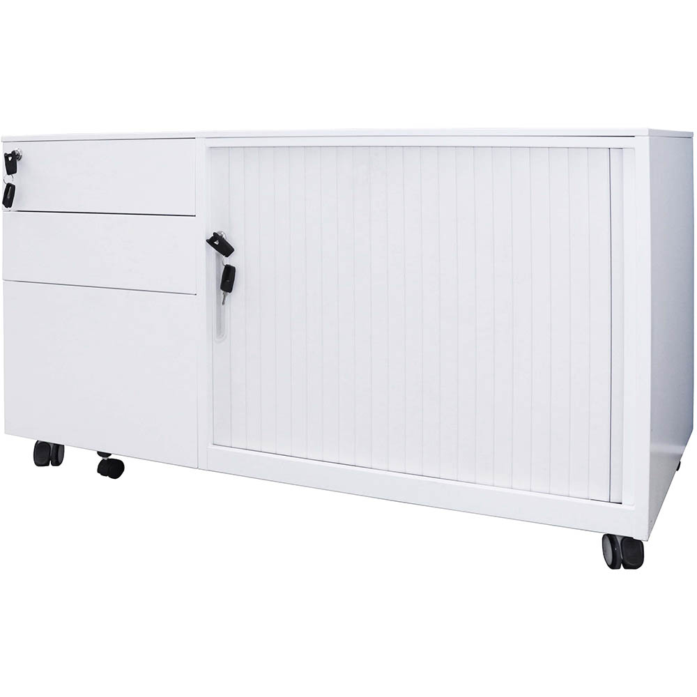 Image for RAPIDLINE TAMBOUR DOOR CADDY RIGH HAND WHITE from Coastal Office National