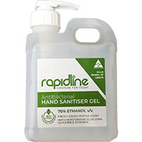 rapidline gel hand sanitiser scented 1 litre carton 10