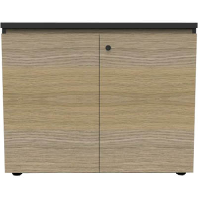 RAPID INFINITY DELUXE 2 SWING DOOR CUPBOARD 900 X 600 X 730MM NATURAL OAK BLACK RIGID EDGING |  | 7098420i