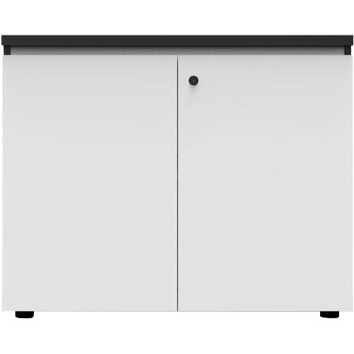 Image for RAPID INFINITY DELUXE 2 SWING DOOR CUPBOARD 900 X 600 X 730MM NATURAL WHITE BLACK RIGID EDGING from Office National Hobart