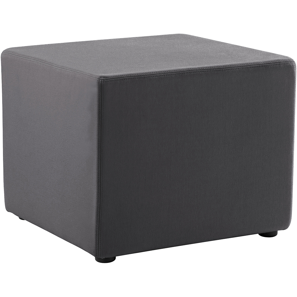 Image for RAPIDLINE MARS SQUARE OTTOMAN CHARCOAL from Office National Sydney Stationery