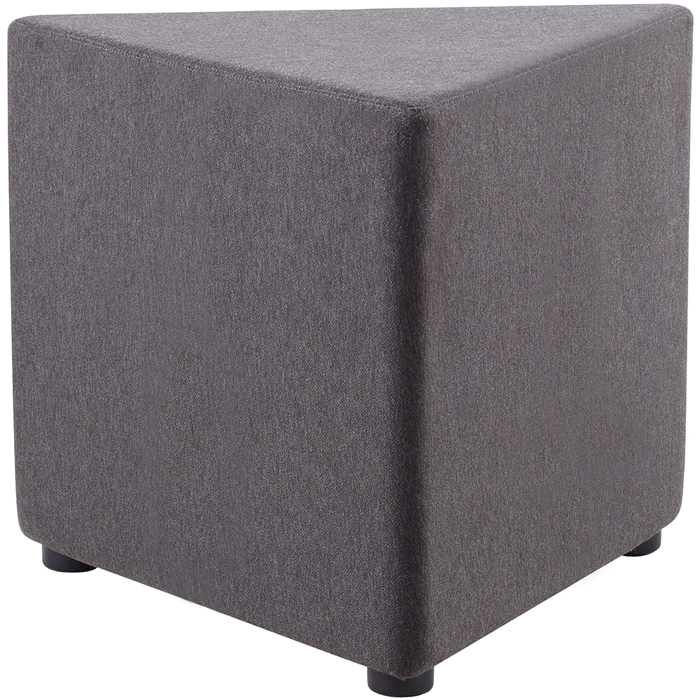 Image for RAPIDLINE MARS TRIANGLE OTTOMAN CHARCOAL from Angletons Office National
