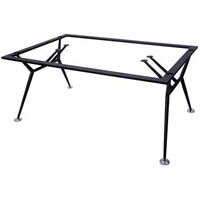 rapidline steel table frame 1600 x 1000mm black