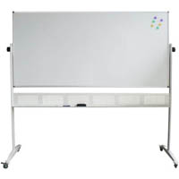 rapidline standard mobile magnetic whiteboard 1500 x 1200 x 15mm
