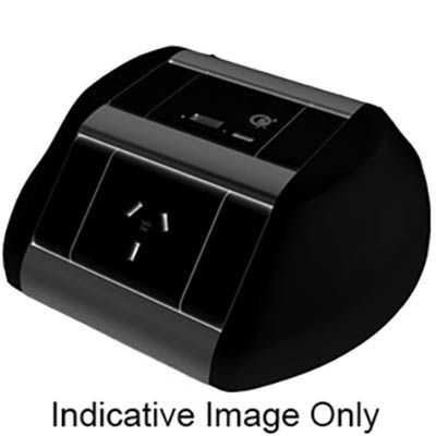 Image for RAPIDLINE ODYSSEY 2-GPO 1-USB 3-PIN LEAD BLACK from Complete Stationery Office National (Devonport & Burnie)