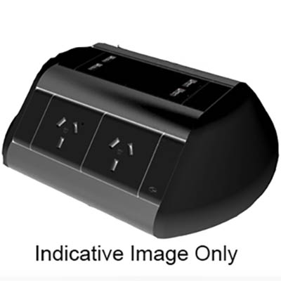 Image for RAPIDLINE ODYSSEY 4-GPO 2-USB 3-PIN LEAD BLACK from Complete Stationery Office National (Devonport & Burnie)