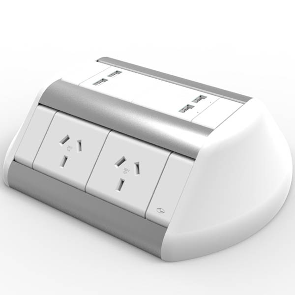 Image for RAPIDLINE ODYSSEY 4-GPO 2-USB 3-PIN LEAD WHITE from Complete Stationery Office National (Devonport & Burnie)