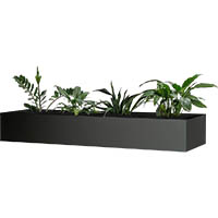 rapidline go planter box for perforated cupboard 1530mm black