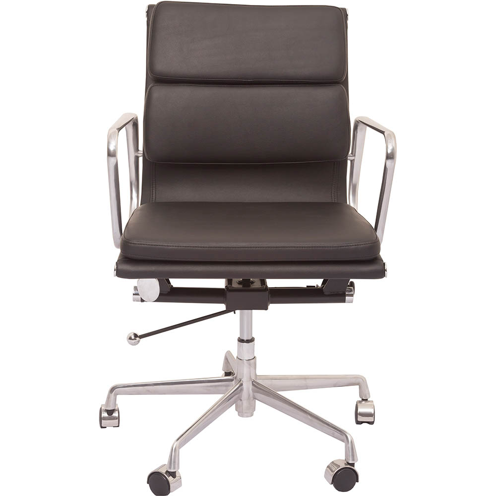 Image for RAPIDLINE PU900M EXECUTIVE CHAIR MEDIUM BACK ARMS PU BLACK from Coleman's Office National