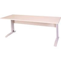 rapid span desk with timber modesty panel 1200 x 700mm white