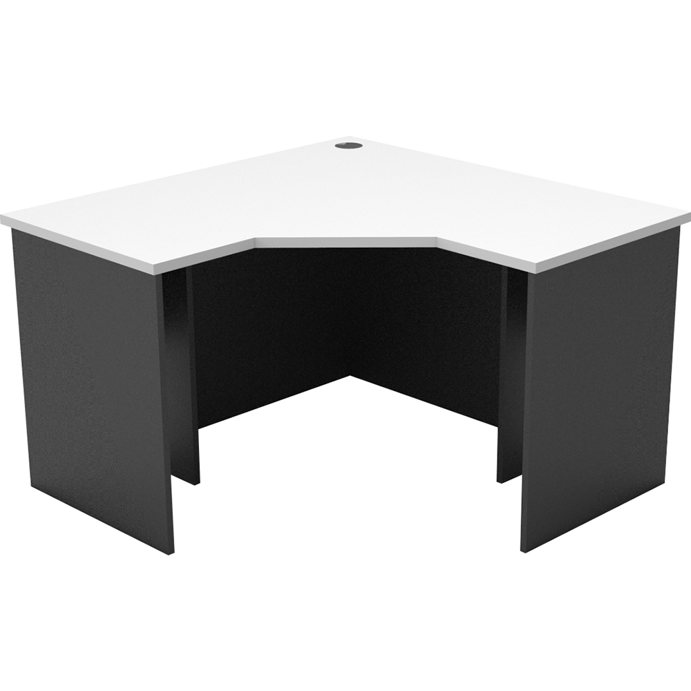 Image for RAPID WORKER CORNER WORKSTATION COMPLETE 1200 X 1200 X 600MM WHITE/IRONSTONE from Office National Hobart