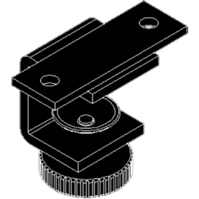 Image for RAPIDLINE SHUSH30 SCREEN DESK MOUNT CLAMP BRACKET BLACK PACK 2 from PaperChase Office National