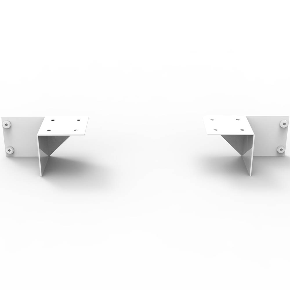 Image for RAPIDLINE SHUSH30 SCREEN ADJUSTABLE BRACKETS WHITE PACK 2 from Surry Office National